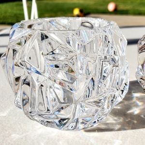 Tiffany & Co. Rock Cut Votive Candle Holders set 2